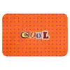 Cool - Stippen - Oranje Badmat klein -3d