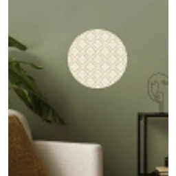 Floraal - Ornament - Beige Wandcirkel behangsticker klein 186 -sfeer2