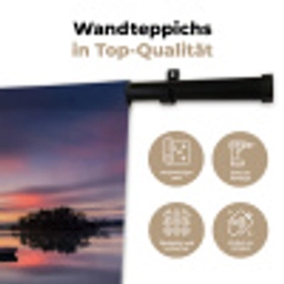 Steiger - Zonsondergang - Water - Zee - Reflectie Wandkleed katoen klein -tsfeer2_DE