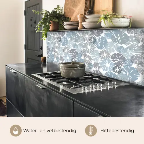 Bloemen - Abstract - Patroon keuken achterwand 2 middel 871 -usp_NL