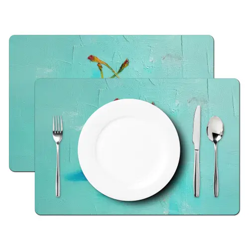 Kersen - Rood - Drie - Geverfd Placemat vinyl groot -zzsfeer2_Kitchenyeah-website