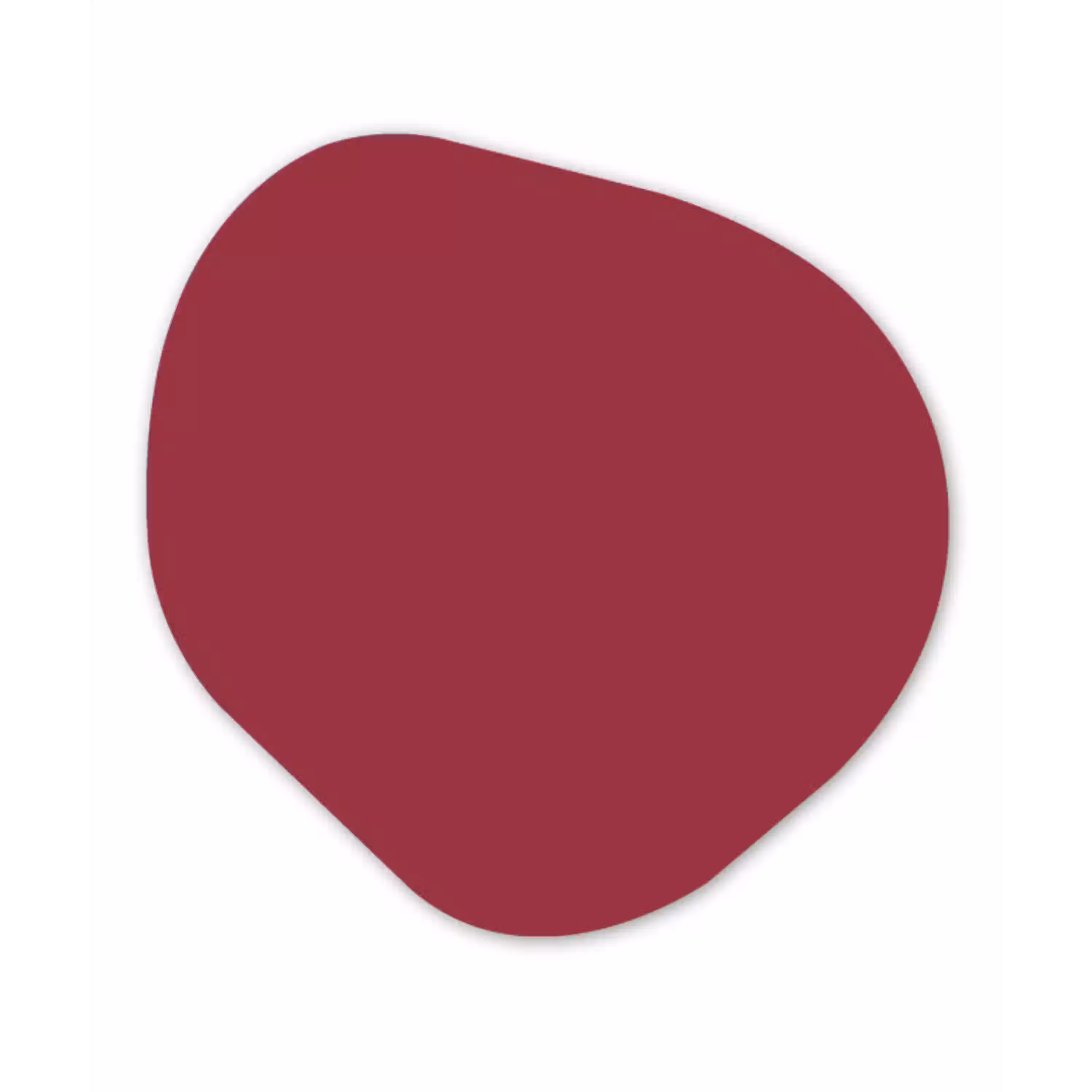 Antique - Ruby - Rood Wandcirkel Organisch Aluminium middel 851 -3d
