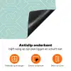 Turquoise - Patroon - Lijnen Inductie beschermer vinyl 3mm klein 276 -zzzzzzz-td-onderkant