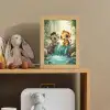 Zebra - Aap - Cartoon - Waterval Light Box met kabel klein -sfeer2_kind