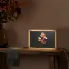 Bloem - Orchidee - Oranje Light Box met kabel (Tafellamp) klein -sfeer4