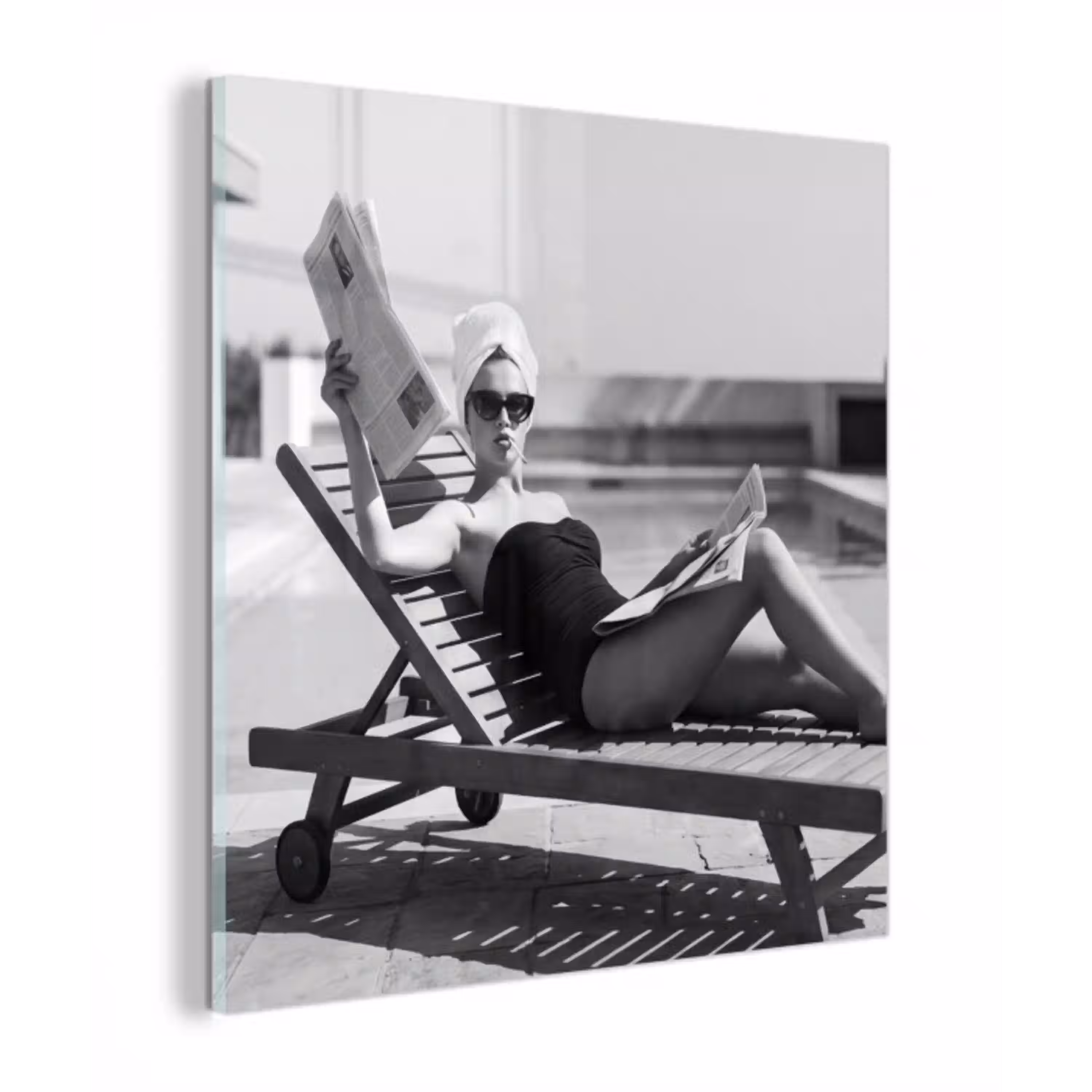 Glamour - Modern - Zwart - Wit plexiglas 5mm klein -z3d