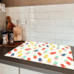 IJsjes - Speels - Kleurrijk Inductie beschermer vinyl 3mm klein 276 -sfeer3