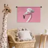 Flamingo - Roze - Koksmuts - Vogel Wandkleed katoen klein -wsfeer5_kind