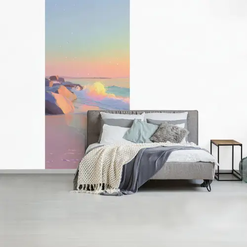 Zomerlicht - Strand - Fonkelende accenten fotobehang vinyl groot -slaapkamer