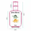 Dinos - Dieren - Groen - Oranje Kinderkoffer - Roze klein -productfoto_formaten