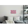 Bananen - Patroon - Blauw - Roze Muursticker klein -slaapkamer