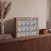 Zwart - Wit - Zebra - Patroon Light Box met batterij (Wandlamp) middel 907 -sfeer2