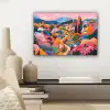 Witte bergtop - Modern - Kleurrijk canvas 2cm klein -sfeer6