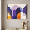 Vormen - Abstract - Grafisch - Oranje Textielframe zwart klein -sfeer2