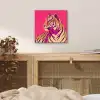 Tijger - Modern - Neon aluminium wit klein -sfeer3