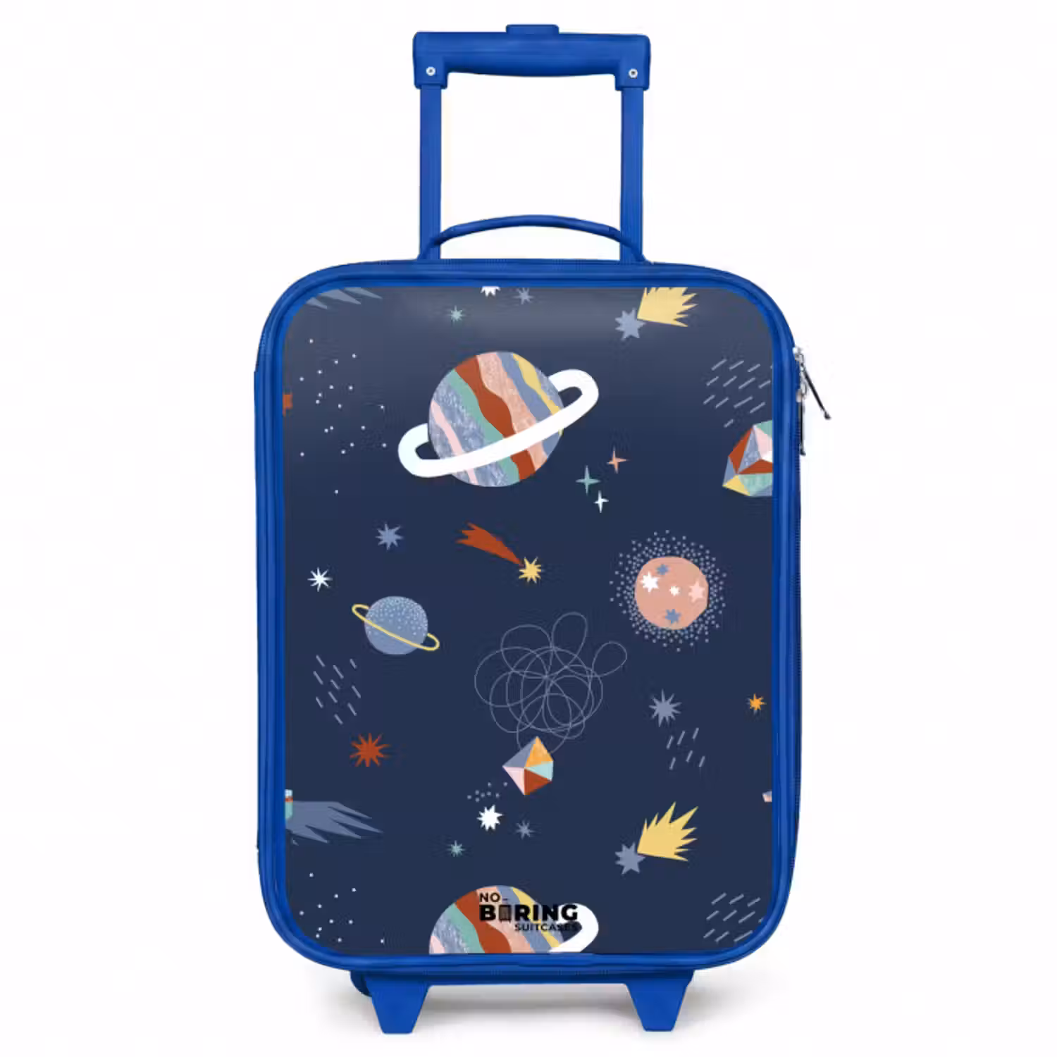 Kinderkoffer - Blauw - Planeten in de hemel
