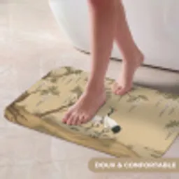 Kraanvogels - Water - Beige Badmat klein -USP_ZachtFR