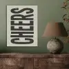 Cheers - Japandi - Zwart - Letters PET vilt klein -sfeer2