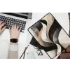 Abstract - Golven - Zwart - Verweerd laptophoes neopreen klein -bureau