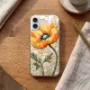 Klaprozen - Oranje - Mozaïek - Bladeren Apple iPhone 16 Plus klein -sfeer1