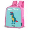 Dino - Dier - Zonnebril Kinderrugzak - Roze middel -schuin