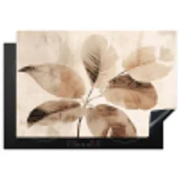 Sepia Bladstilleven Inductie beschermer vinyl 3mm klein -3d