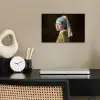 Meisje met de parel - Schilderij - Oude meesters - Vermeer poster papier klein -sfeer1
