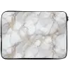 Wit - Goud - Marmer - Grijs laptophoes neopreen klein 279 -zkaufland3dotto