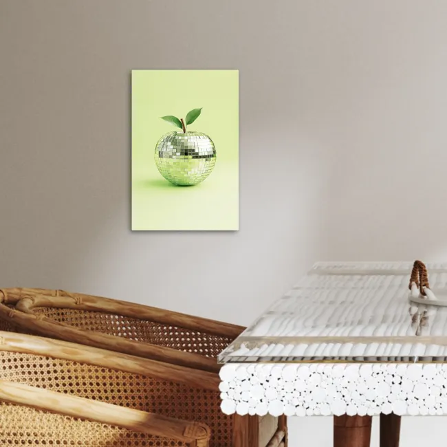 Groen - Disco - Decoratie - Appel KitchenYeah - Keuken - Canvas klein -sfeer3