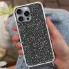 Terrazzo -  Patroon - Zwart - Wit Hoesje iPhone 16 Pro Max met koord klein 804 -sfeer3