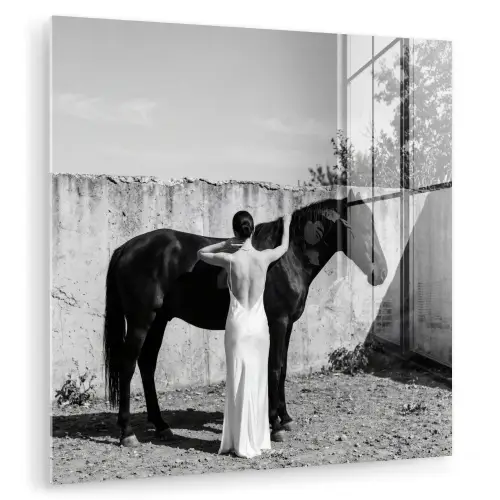 Vrouw - Paard - Artistiek plexiglas 5mm klein -zzzproduct_nieuw