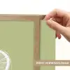 Kiwi - Lijntekening - Minimalistisch - Groen Light Box met batterij (Wandlamp) middel -USP_websiteprintNL