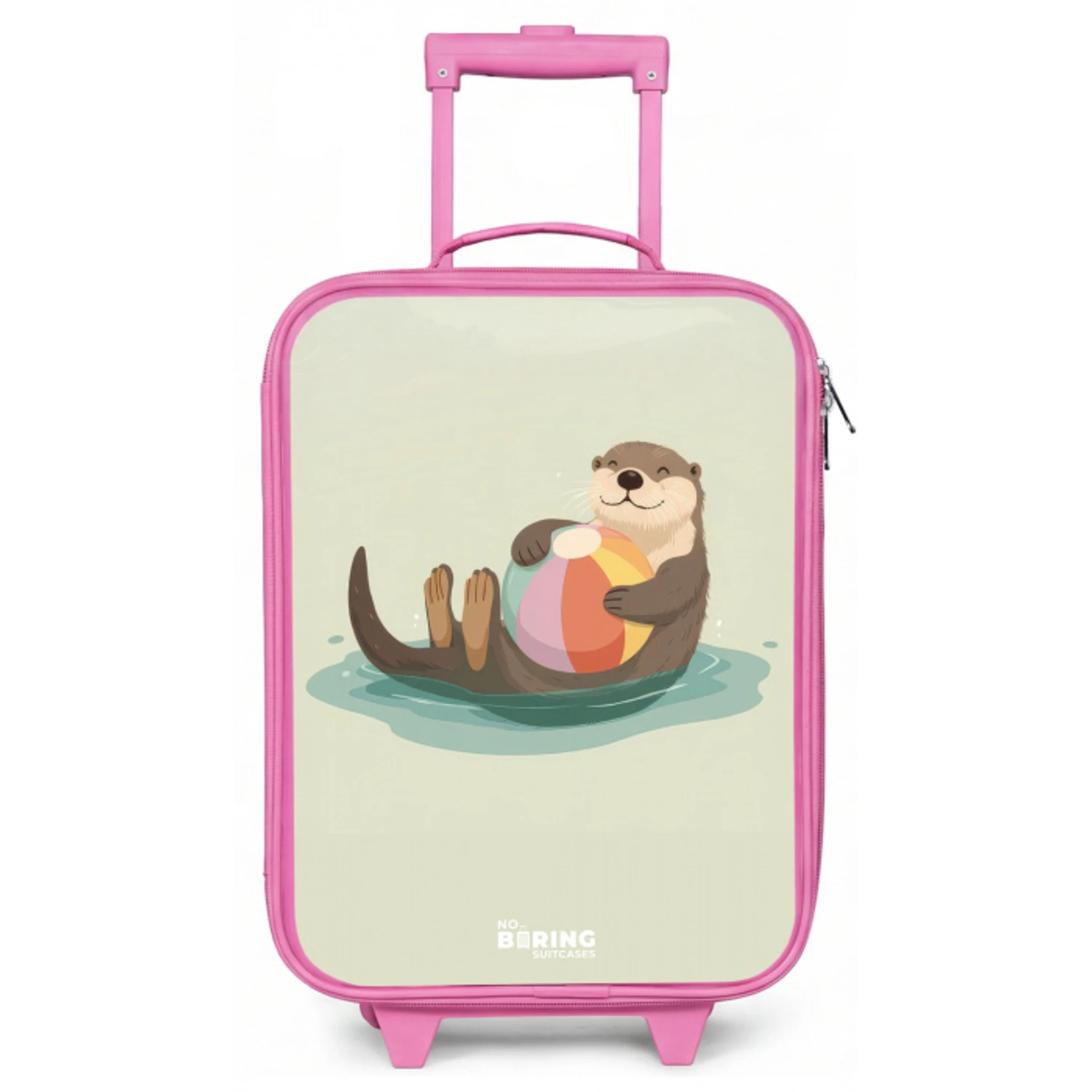 Otter - Strandbal - Water Kinderkoffer - Roze klein -zz3dotto
