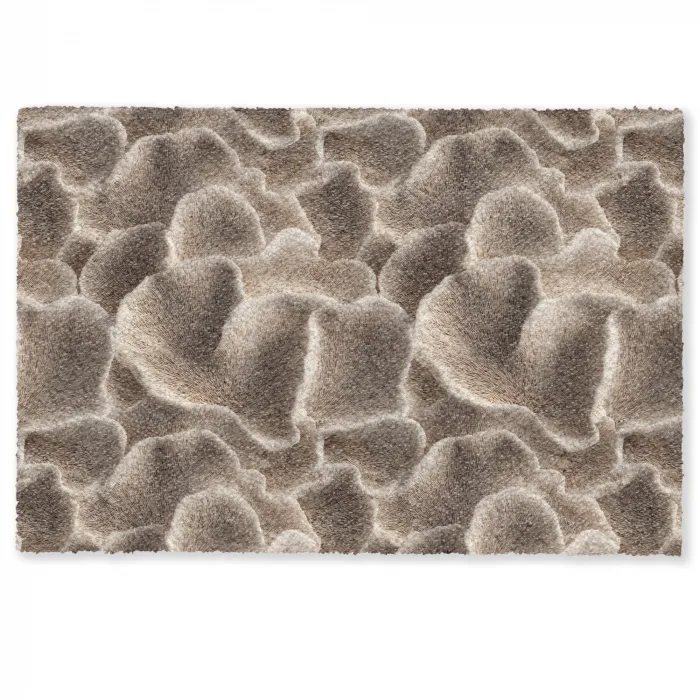 Waaiervorm - Beige - Vezel textuur Deurmat klein 898 -zkaufland3d