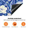 Bloemen - Delfts Blauw - Patroon - Tulp Inductie beschermer vinyl 3mm klein -zzzzzzz-td-onderkant