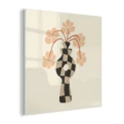 Bloemen - Vaas - Abstracte kunst - Modern plexiglas 5mm klein -z3d