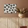 Hartjes - Zwart - Beige PET vilt klein -sfeer4