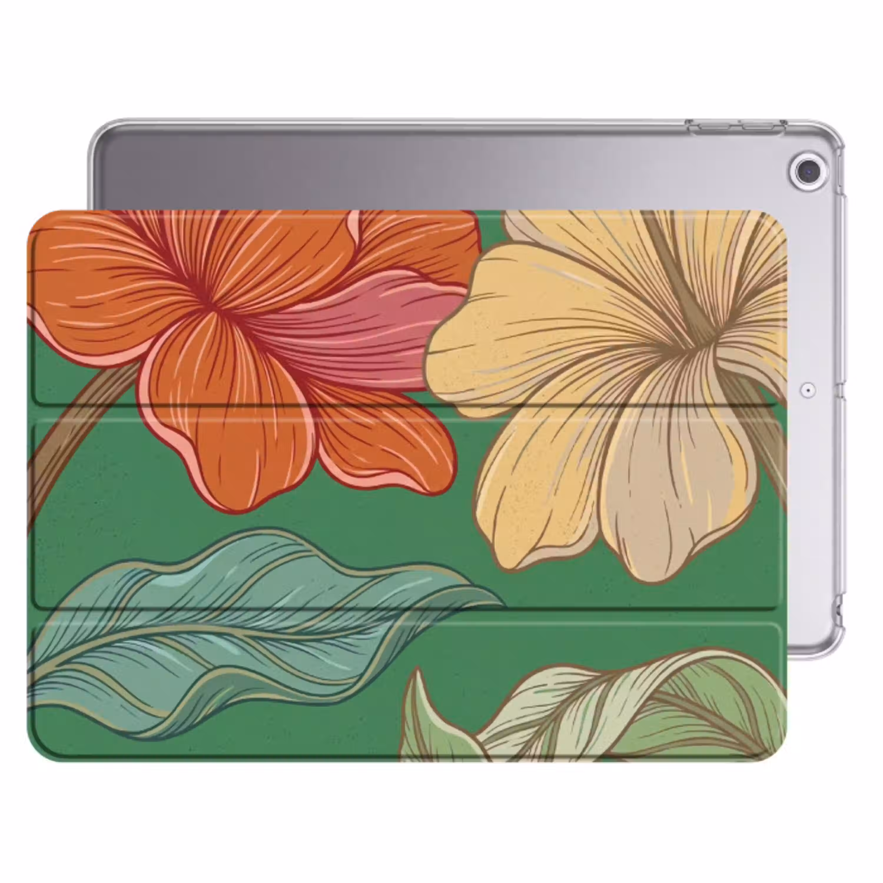 Bloemen - Groen - Illustratie Apple iPad 2017 middel -threedimensional_3d_global