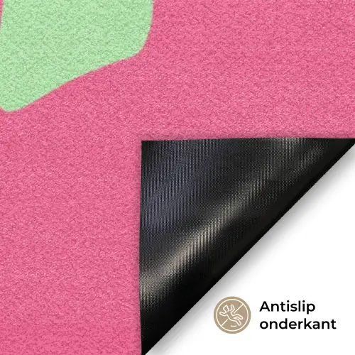 Grateful - Groen - Grafisch - Vloeiend Deurmat klein -antislip_NL