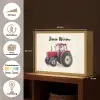 Tractor - Getekend - Rood Light Box met batterij (Wandlamp kind) middel -USP_websiteoverzichtNL
