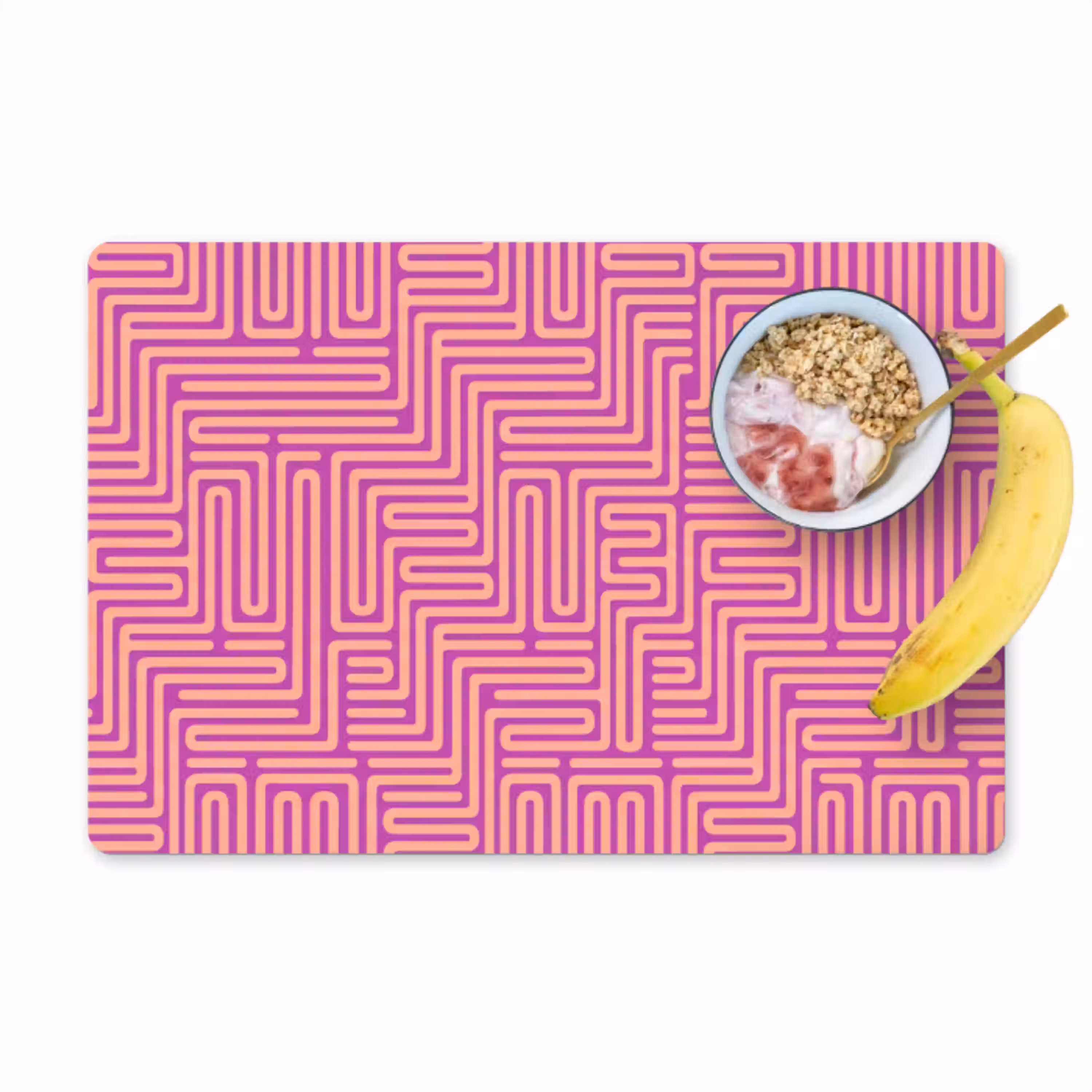 Patroon - Lijnen - Abstract - Modern - Paars Placemat vinyl groot -zzzproduct_Kitchenyeah-website