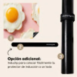 Eieren - Bloem - Roze Inductie beschermer vinyl 3mm middel -zzzzzzz-induclip_ES