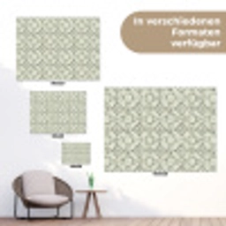 Krulornament - Tegel - Groen tuinposter los doek klein 239 -Xsfeer9_DE