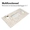 Abstract - Zebra - Beige Muismat XXL klein 681 -sfeer4