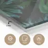 Monstera -  Inductie beschermer - Bladeren - Tropical - Afdekplaat voor kookplaat plexiglas 5mm klein -sfeer2