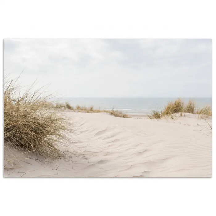 Wolken - Duinlandschap - Zand poster papier klein -3d