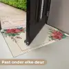 Kerst - Poinsettia - Omlijsting - Kleurrijk Deurmat klein -USP_NL