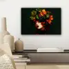 Vrouw - Rood - Groen - Druiven canvas 2cm klein -sfeer6