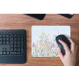 Weidebloemen - Illustratie - Kleurrijk muismat rubber klein -toetsenbord