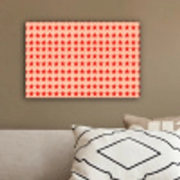 Patroon - Sterren - Rood canvas 2cm klein 34 -sfeer3
